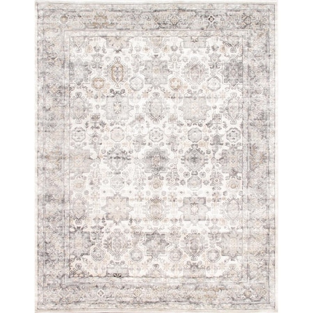 Pasargad Home 5 x 7 ft. Amadeus Design Power Loom Area Rug, Ivory PRC-1022IG 5x7